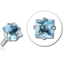 SURGICAL STEEL GRADE 316L JEWELED ATTACHMENT FOR POLYMER INTERNAL LABRET