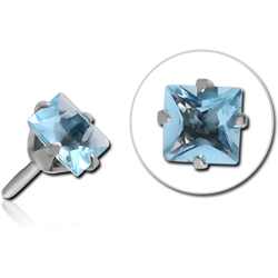 SURGICAL STEEL GRADE 316L JEWELED ATTACHMENT FOR POLYMER INTERNAL LABRET