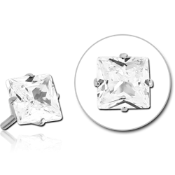 SURGICAL STEEL GRADE 316L JEWELED ATTACHMENT FOR POLYMER INTERNAL LABRET