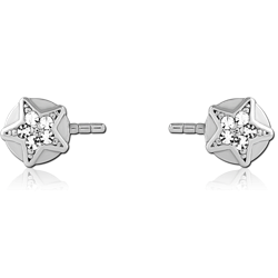 SURGICAL STEEL GRADE 316L PUSH FIT JEWELED ATTACHMENT FOR BIOFLEX INTERNAL NIPPLE SHIELD
