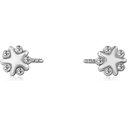 SURGICAL STEEL GRADE 316L PUSH FIT JEWELED ATTACHMENT FOR BIOFLEX INTERNAL NIPPLE SHIELD