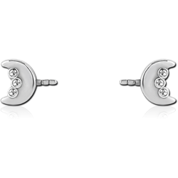 SURGICAL STEEL GRADE 316L PUSH FIT JEWELED ATTACHMENT FOR BIOFLEX INTERNAL NIPPLE SHIELD