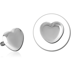 SURGICAL STEEL GRADE 316L HEART ATTACHMENT FOR POLYMER INTERNAL LABRET