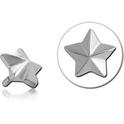 SURGICAL STEEL GRADE 316L NAYTICAL STAR ATTACHMENT FOR POLYMER INTERNAL LABRET