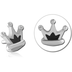SURGICAL STEEL GRADE 316L CROWN ATTACHMENT FOR POLYMER INTERNAL LABRET