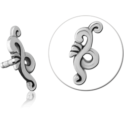 SURGICAL STEEL GRADE 316L ATTACHMENT FOR POLYMER INTERNAL LABRET