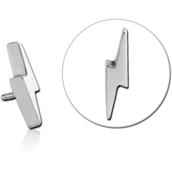 SURGICAL STEEL GRADE 316L LIGHTNING ATTACHMENT FOR POLYMER INTERNAL LABRET