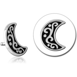 SURGICAL STEEL GRADE 316L ATTACHMENT FOR POLYMER INTERNAL LABRET-CRESCENT