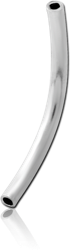 TITANIUM ALLOY THREADLESS INTERNALLY THREADED CURVED BARBELL PIN