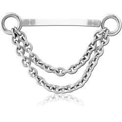 BIOFLEX® PUSH FIT CHAIN NIPPLE BARBELL