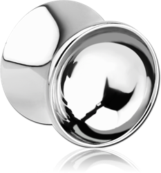 SURGICAL STEEL GRADE 316L DOUBLE FLARED MIRROR PLUG