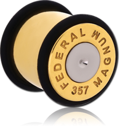 GOLD PVD COATED STAINLESS STEEL GRADE 304 BULLET PLUG