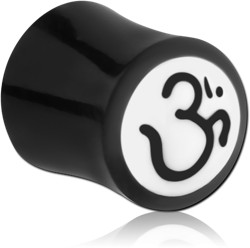 ORGANIC HORN DOUBLE FLARED PLUG WITH OM INLAY