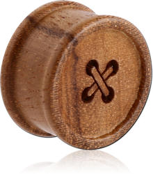 TEAK ORGANIC WOOD RIDGED PLUG