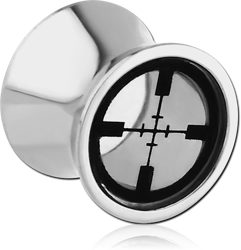 STAINLESS STEEL GRADE 304 TARGET SIGHT DOUBLE FLARED PLUG