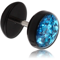 UV POLYMER GLITTERLINE FAKE PLUG HALF BALL