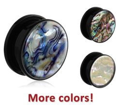 ACRYLIC ORGANIC SYNTHETIC MOTHER OF PEARL THREADED TUNNEL