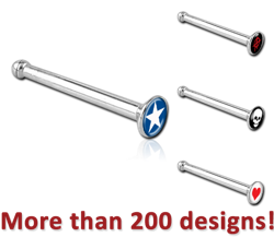 SURGICAL STEEL GRADE 316L PICTURE NOSE BONE