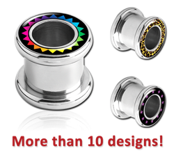 STAINLESS STEEL GRADE 304 PICTURE ROUND-EDGE THREADED TUNNEL