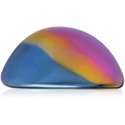 ANODISED TITANIUM ALLOY GRADE TI 6Al-4V ELI F136 HALF BALL