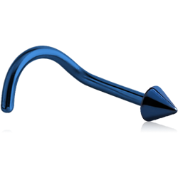 ANODISED TITANIUM ALLOY GRADE TI 6Al-4V ELI F136 CURVED CONE NOSE STUD