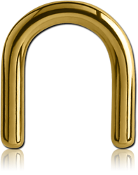 ANODISED TITANIUM ALLOY GRADE TI 6Al-4V ELI F136 U SHAPE SEPTUM RETAINER