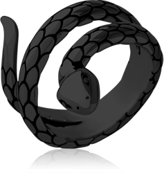 BLACK PVD COATED SURGICAL STEEL GRADE 316L RING