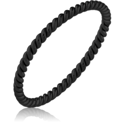 BLACK PVD COATED STAINLESS STEEL GRADE 304 RING