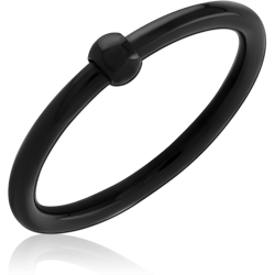 BLACK PVD COATED SURGICAL STEEL GRADE 316L WIRE CUT STAR RING