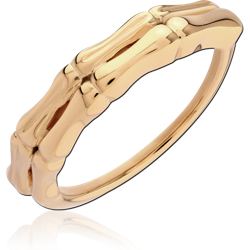 STERLING 925 SILVER GOLD PLATED 18K RING