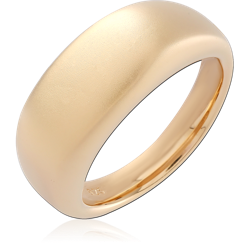STERLING 925 SILVER GOLD PLATED 18K RING