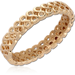 STERLING 925 SILVER GOLD PLATED 18K JEWELED RING SPECIAL NEW DESIGN