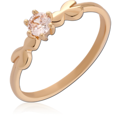 STERLING 925 SILVER GOLD PLATED 18K JEWELED RING SPECIAL NEW DESIGN