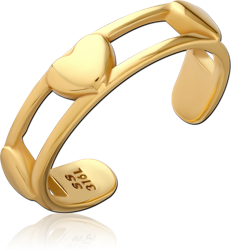 GOLD PVD COATED SURGICAL STEEL GRADE 316L RING