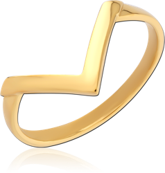 GOLD PVD COATED SURGICAL STEEL GRADE 316L RING