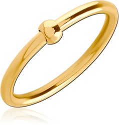 GOLD PVD COATED SURGICAL STEEL GRADE 316L WIRE CUT STAR RING