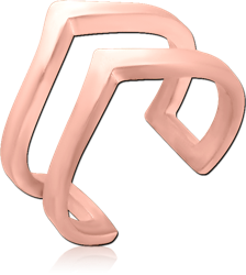 ROSE GOLD PVD COATED SURGICAL STEEL GRADE 316L RING