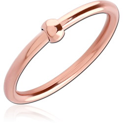ROSE GOLD PVD COATED SURGICAL STEEL GRADE 316L WIRE CUT STAR RING