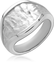 STERLING 925 SILVER RHODIUM PLATED JEWELED RING