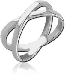 SURGICAL STEEL GRADE 316L STACKED RING