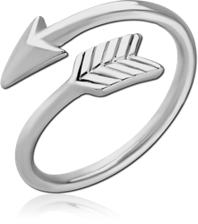 SURGICAL STEEL GRADE 316L RING - ARROW