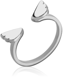 SURGICAL STEEL GRADE 316L OPEN RING