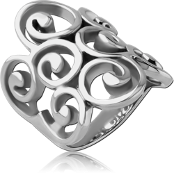 SURGICAL STEEL GRADE 316L RING - FILIGREE