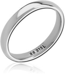 SURGICAL STEEL GRADE 316L RING