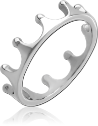 SURGICAL STEEL GRADE 316L RING - CROWN
