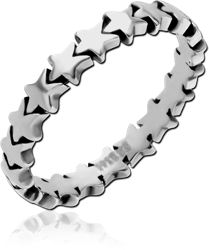 SURGICAL STEEL GRADE 316L RING - STAR