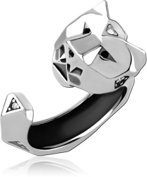 SURGICAL STEEL GRADE 316L JEWELED RING