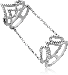 SURGICAL STEEL GRADE 316L JEWELED RING