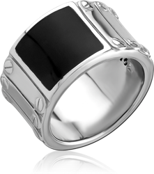 SURGICAL STEEL GRADE 316L JEWELED RING