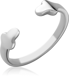SURGICAL STEEL GRADE 316L OPEN RING